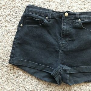 Forever 21 High-Waisted Black Shorts